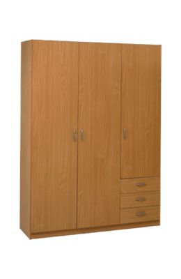 3-dörrars garderob