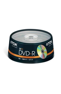 DVD-skivor 25-p cakebox