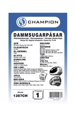 Dammsugarpåsar 5-pack OBH Nordica