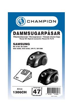 Dammsugarpåsar 5-pack Samsung