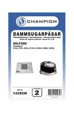 Dammsugarpåsar 5-pack Nilfisk