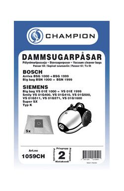 Dammsugarpåsar 5-pack Bosch