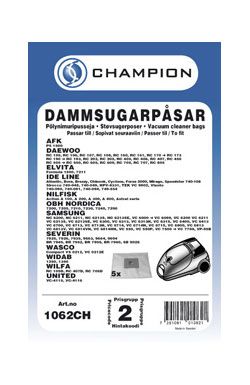 Dammsugarpåsar 5-pack Nilfisk