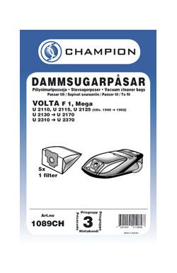 Dammsugarpåsar 5-pack Volta F1
