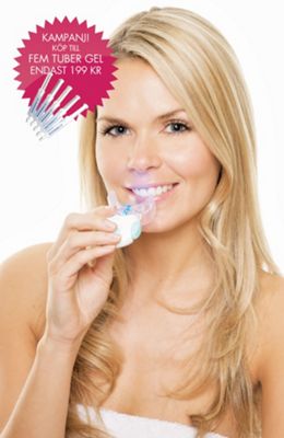 Tandvitning extra gel kampanj Blue Light