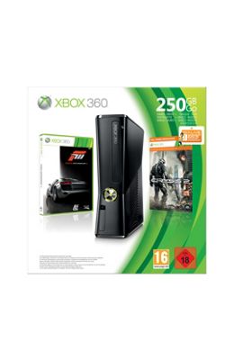 Spelkonsol +Forza 3 & Crysis 2 Xbox 360 250 GB