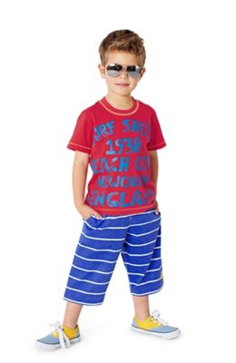T-shirt + shorts