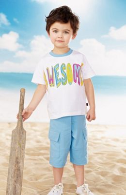 T-shirt + shorts