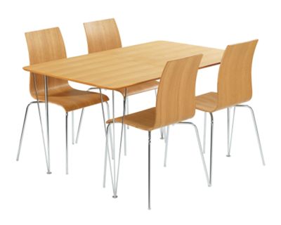 Bord + 4 stolar